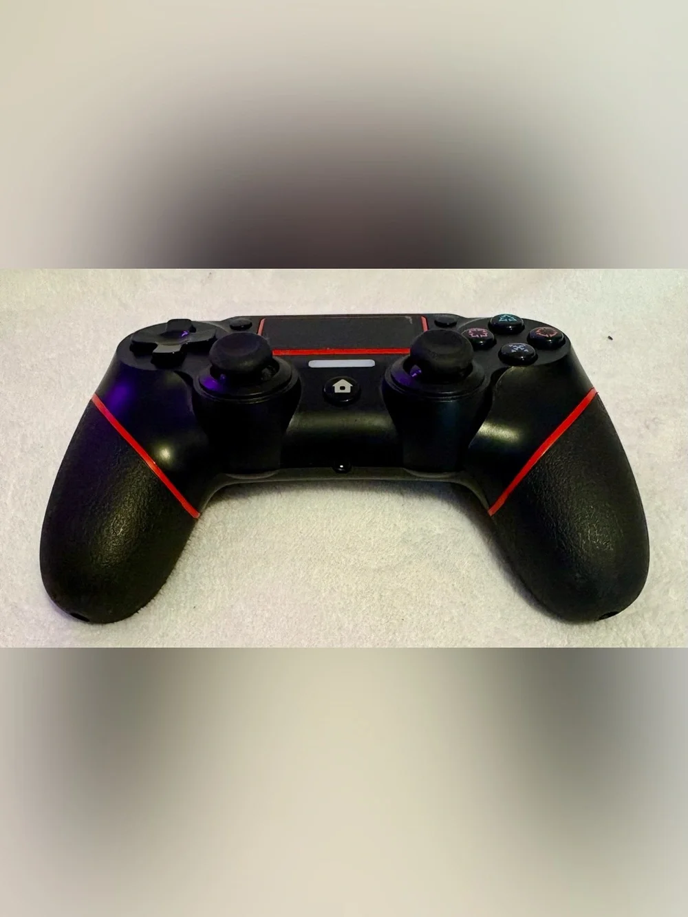 PS4 Wireless Controller - Black With Red Accent - Wireless Gamepad